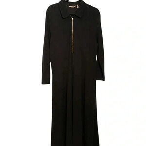 Soft Surroundings Black Maxi Dress Long Sleeve